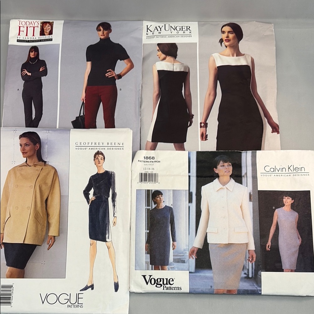 Vogue Patterns Designer Wardrobe Collection - Bundle Of 4 Uncut